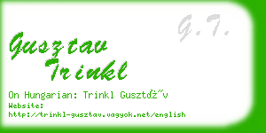 gusztav trinkl business card